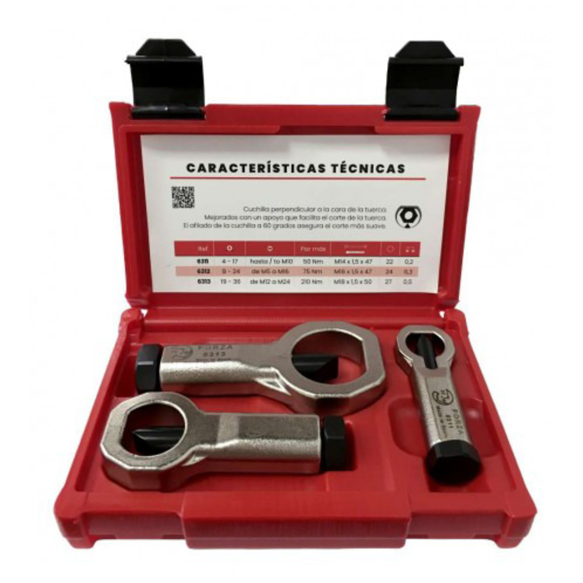 FORZA 3 PC MECHANICAL NUT SPLITTER SET